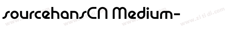 sourcehansCN Medium字体转换